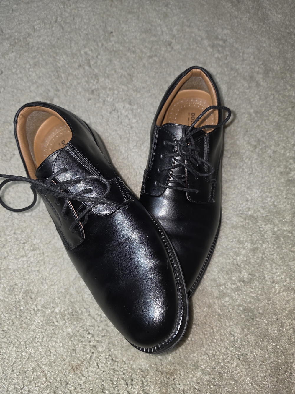 Men's Classic Black Lace-Up Dress Shoes